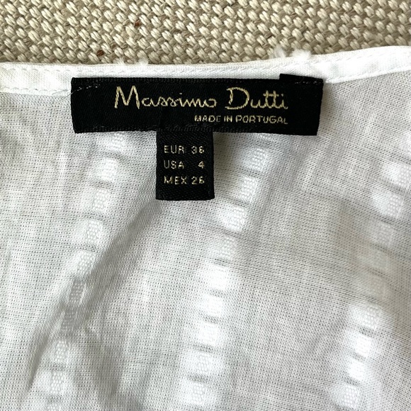 Massimo Dutti Flutter Sleeve Top (size US 4 or Eur 36) - Picture 9 of 13